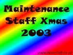 2003 Maintenance Staff Xmas